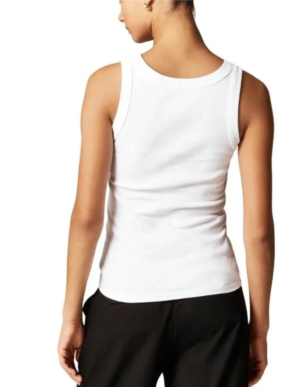 J. Crew White New Perfect Fit High Neck Tank Top XS NWT